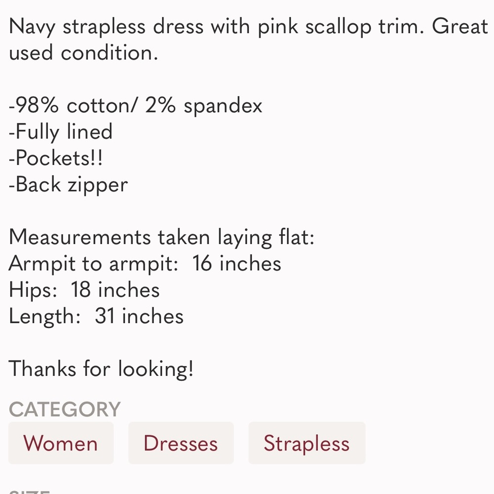 Vineyard Vines Ric Rac Dress Pink and Navy - Picture 4 of 4